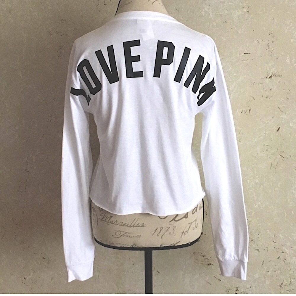 NWT PINK Victoria’s Secret Tee Top New With Tag RARE - Picture 1 of 7